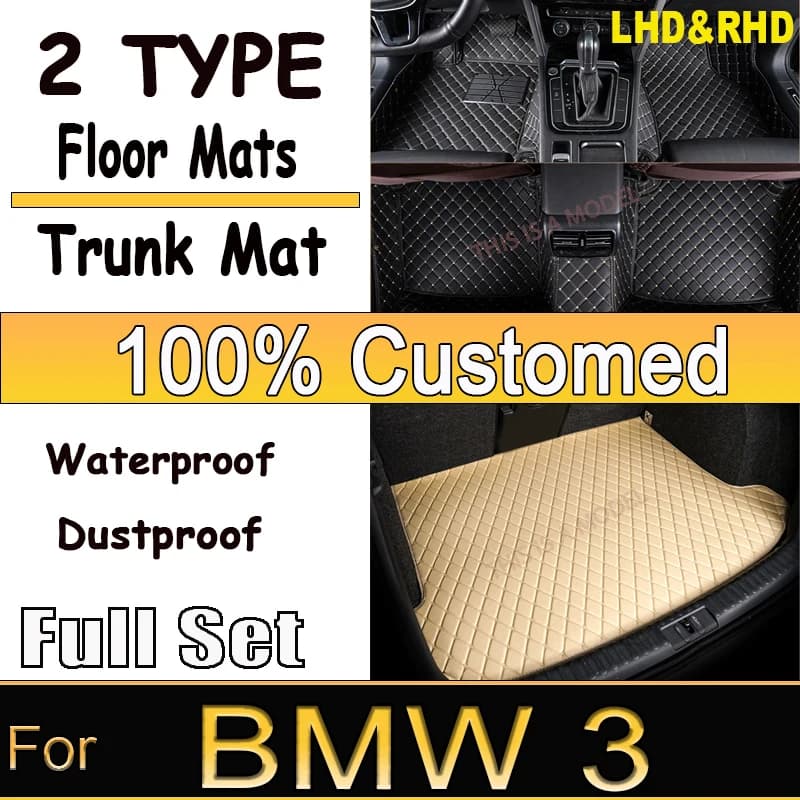 Tappetini auto per BMW 3 F30 325i 330i 320i 318i cinque porte 2013 2014 15 16 17 18 19 cuscinetti per tappeti copertura per tappeti accessori interni