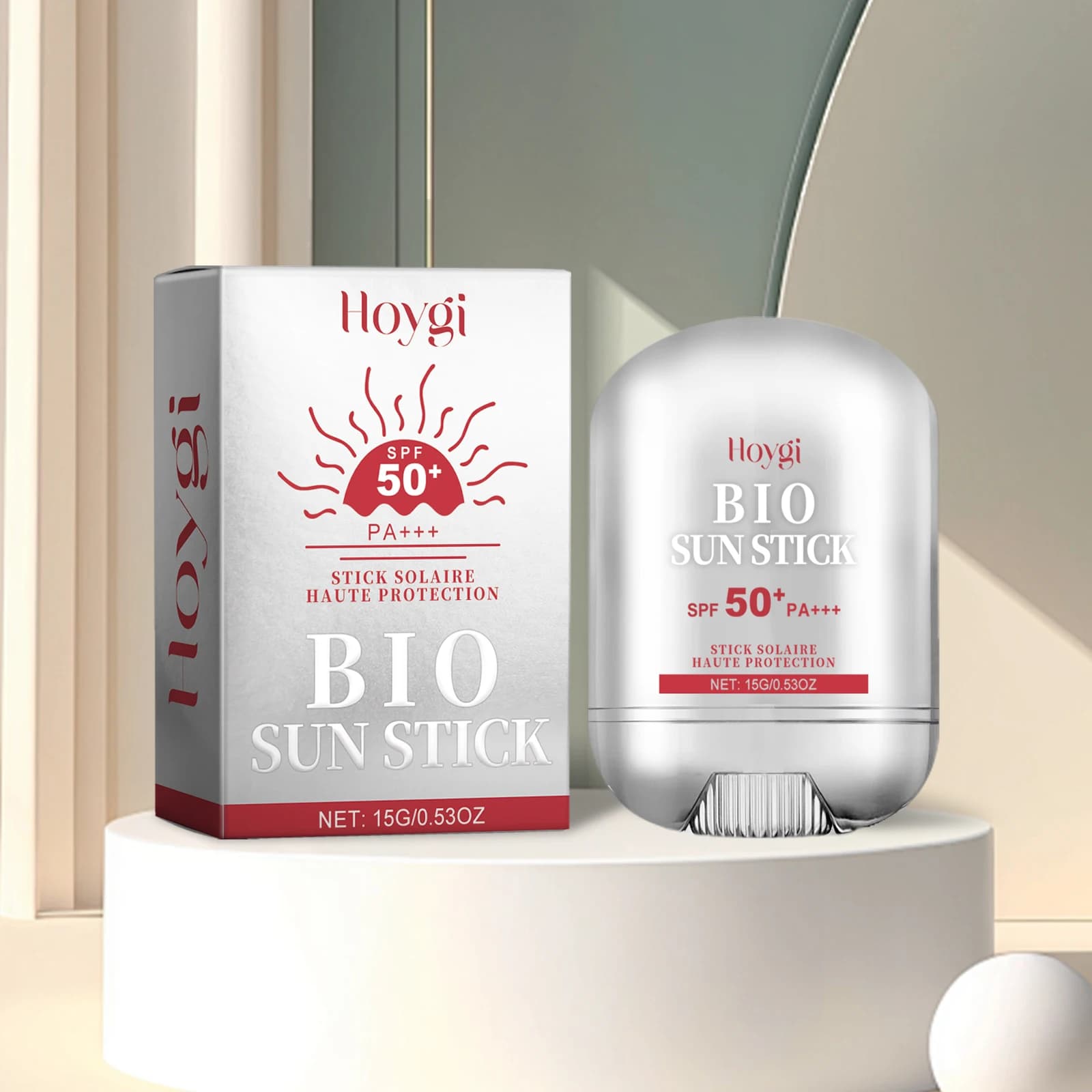 Hoygi BIO Sun Stick SPF50+ PA+++ – High Protection Sunblock for Face & Body, Travel-Friendly