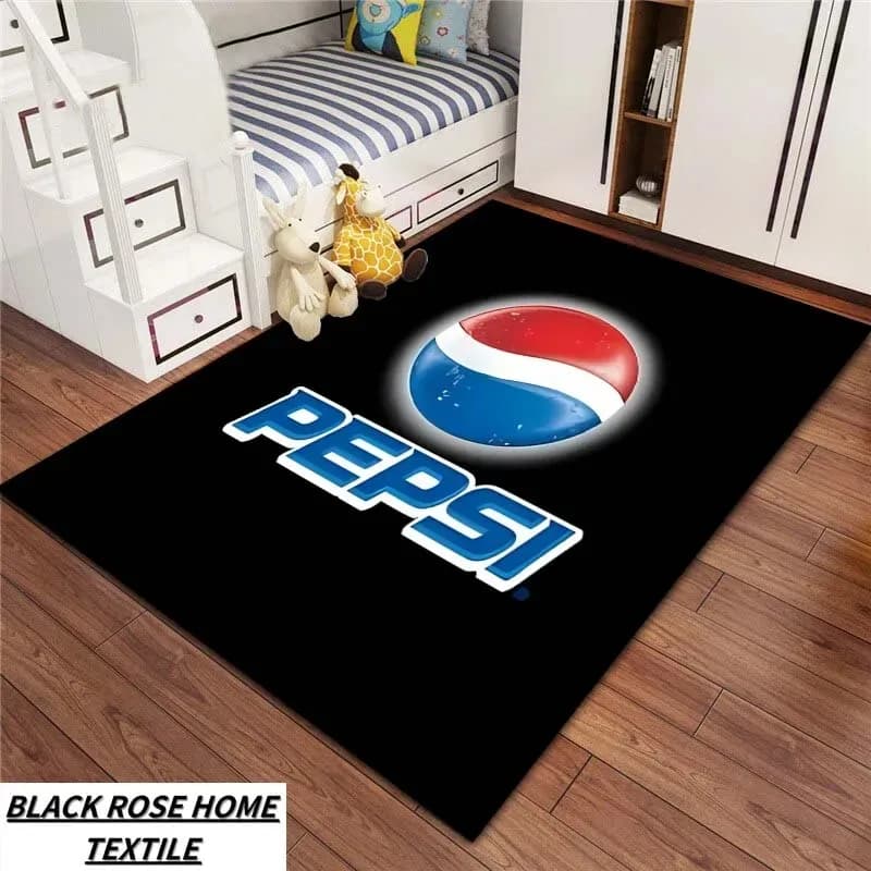 P-pePsi-CC-cOla Carpet Bedroom Entrance Welcome Floor Mat Living Room Sofa Tea Table Large Carpet Children's Games Anti Slip Rug