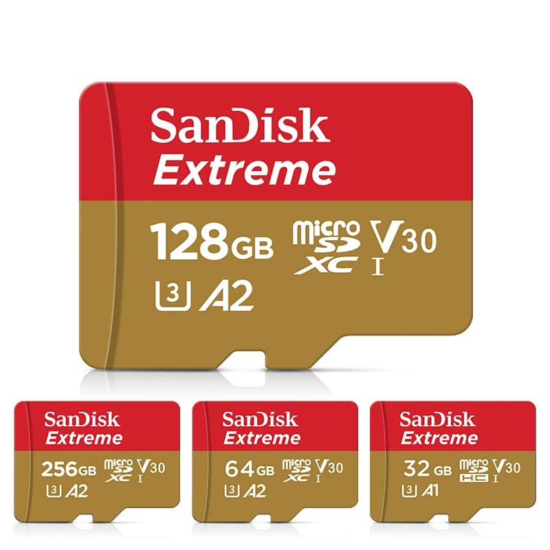 Scheda Micro SD Sandisk Ultra A2 128 GB 32 GB 64 GB 256 GB Scheda di memoria TF Flash Card Schede di memoria 32/64/128 GB per il telefono