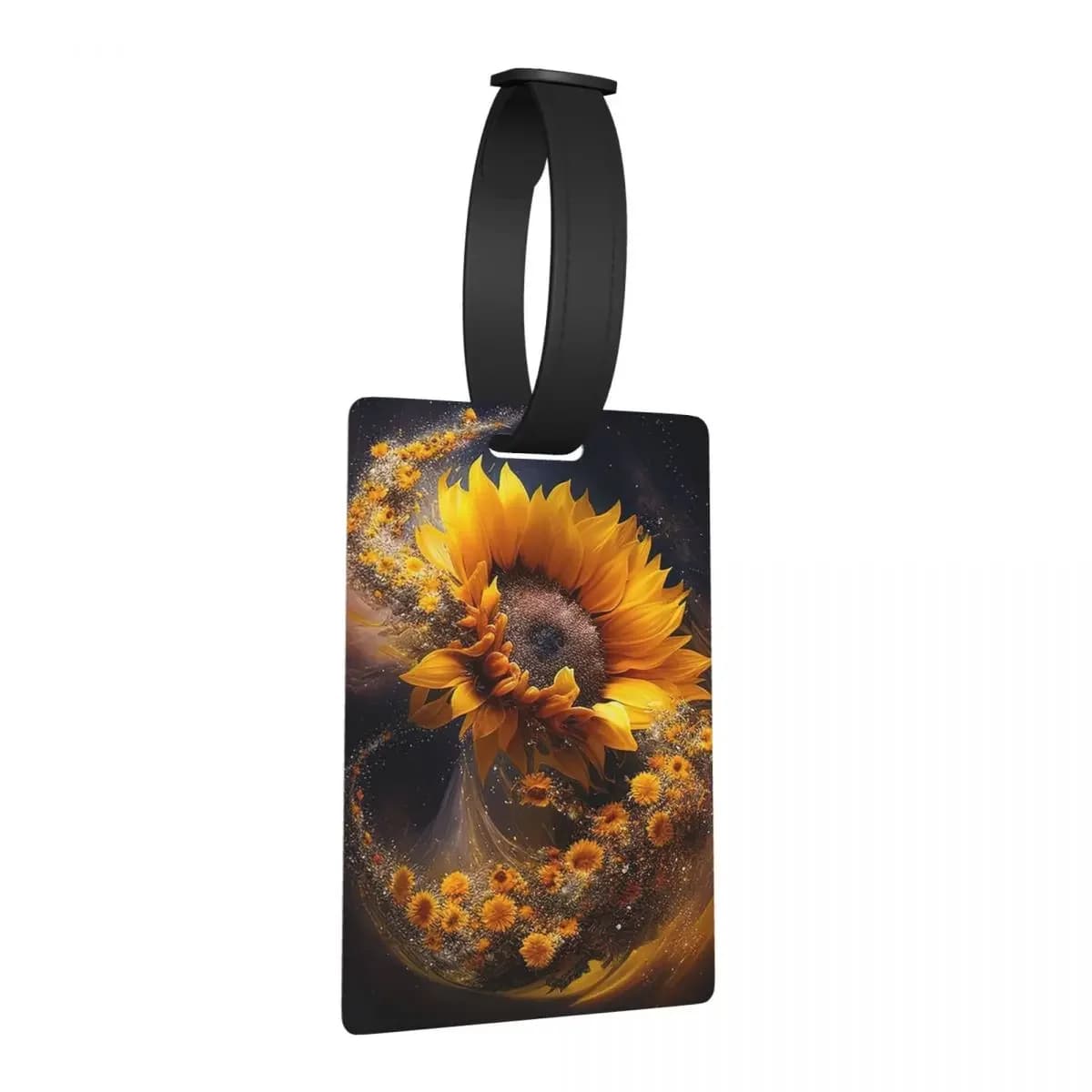 Spirale Maelstrom Girasoli galattici Etichette per bagagli Accessori per valigie Etichetta per imbarco per bagagli carina Porta etichette ID Nome Indirizzo