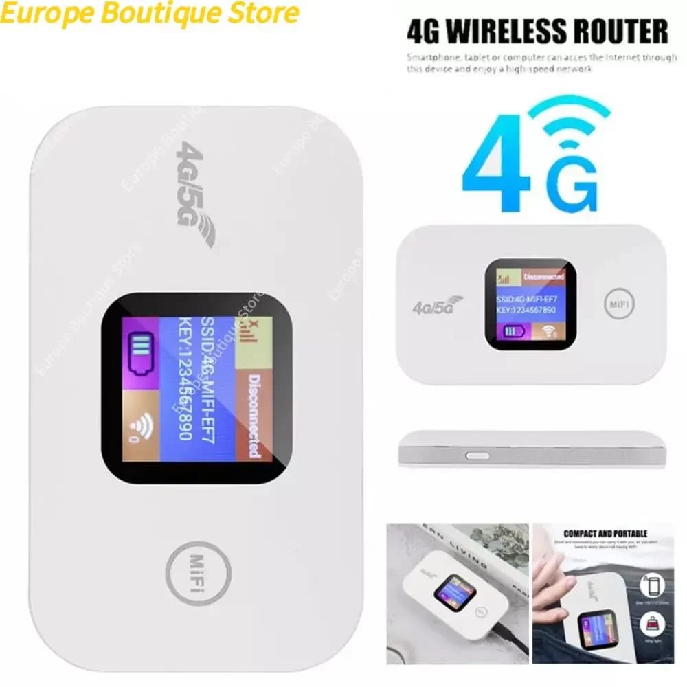 Router WiFi wireless sbloccati con slot per scheda SIM Piccolo mobile LCD a banda larga MIFI Hotspot segnale forte Ripetitore di segnale WiFi