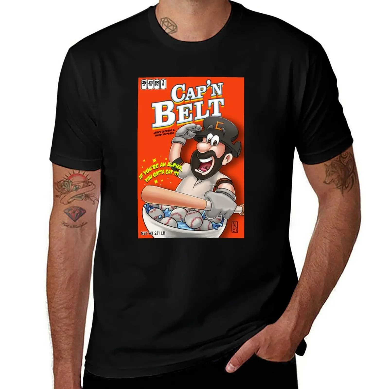 T-shirt Cap'n Belt T-shirt leggera da corsa