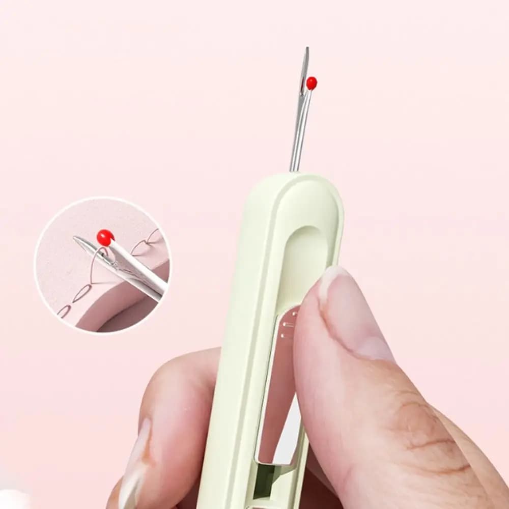 Needlework Threading Needle Threader Embroidery Cross Stitch Double Head Hand Sewing Special Tools Multifunctional 2in1