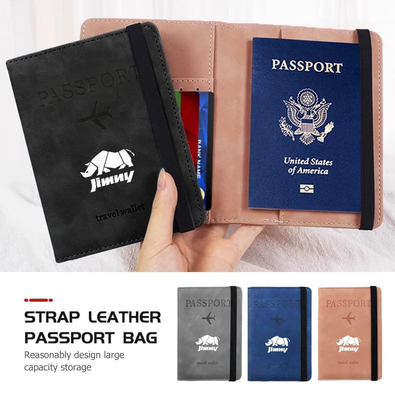 RFID Business Passport Cover Holder ID Bank Card Wallet Case For Suzuki Jimny jb23 jb64 jb43 jb74 jb53 jb32