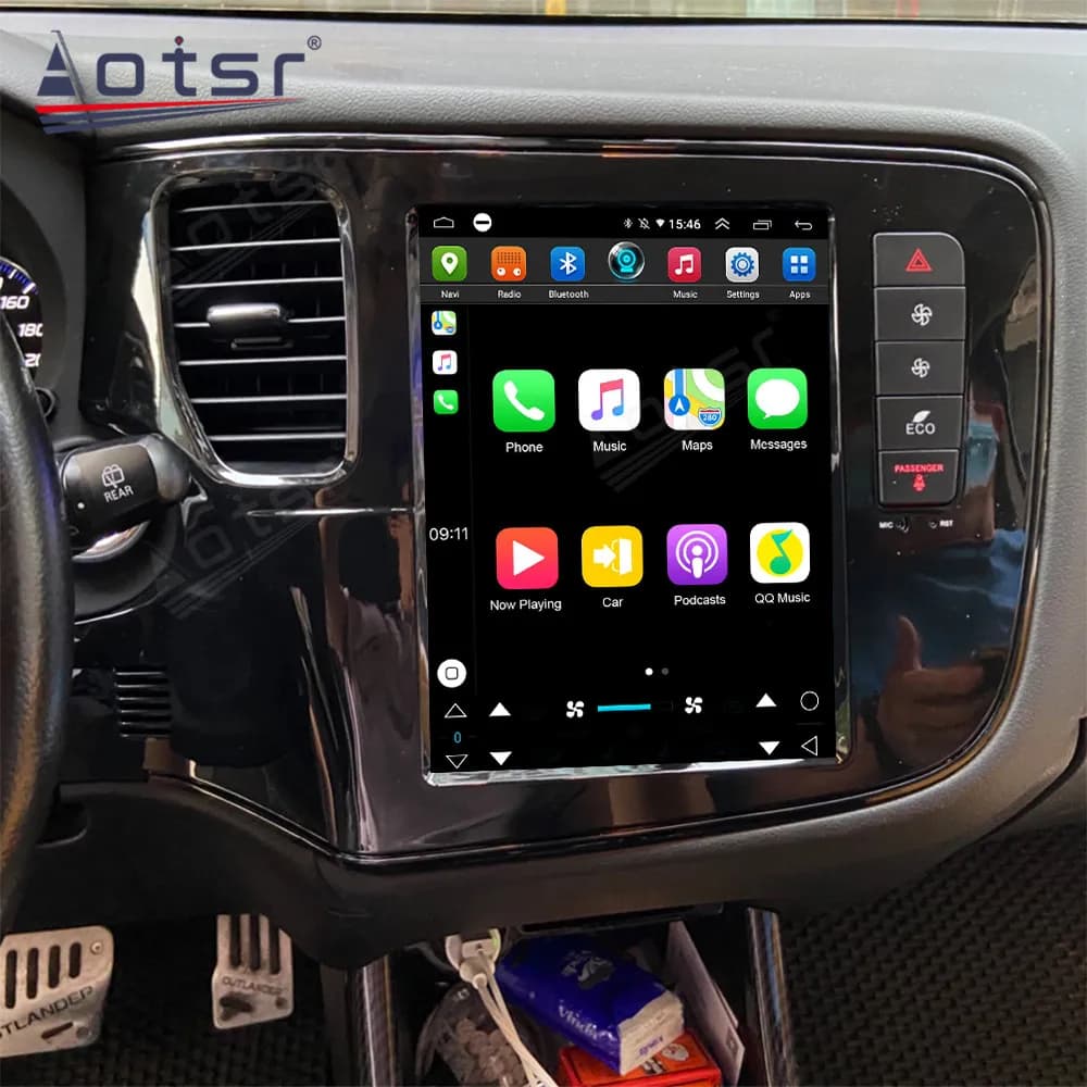 Android 11 Per T-Style Per Mitsubishi Outlander 3 III 2013 - 2018 Auto Radio Stereo Auto Lettore Multimediale di Navigazione Carplay