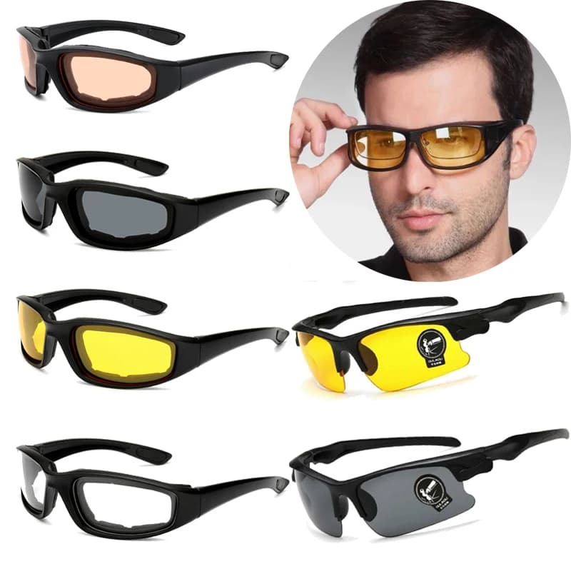 Night vision glasses for cars and motorcycles Man Woman Anti-reflective Security Guide Cycling Outdoor riding Ski riding Eye protection Sunglasses