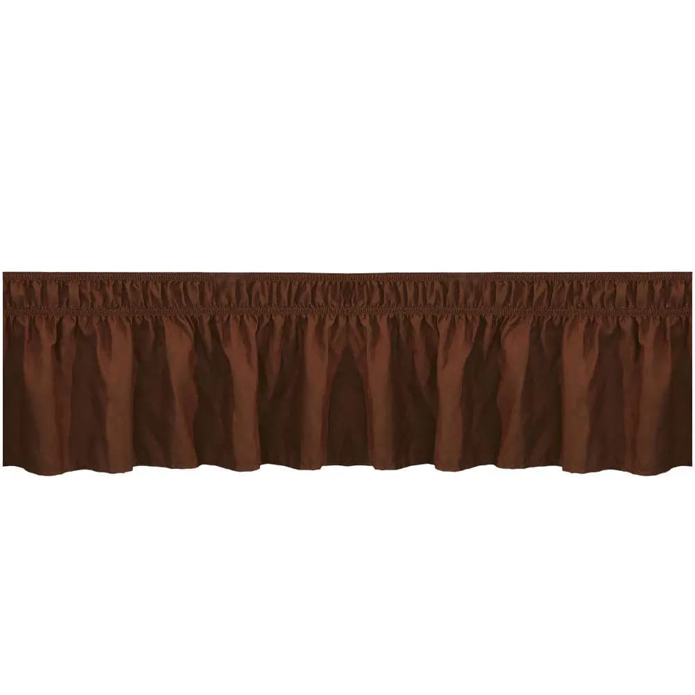 Gonna letto tinta unita con balze, copertura completa, elastico, calda, per arredo camera da letto, lenzuolo voluminoso, biancheria da letto per la casa