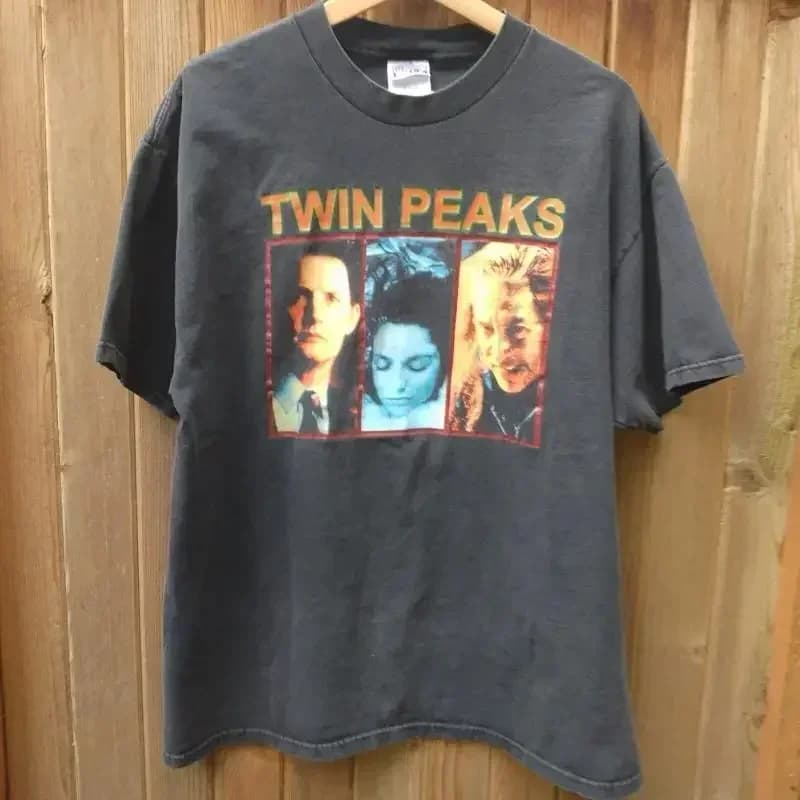 Vtg Twin Peaks T Shirt Rare 90s S 5XL KH2992