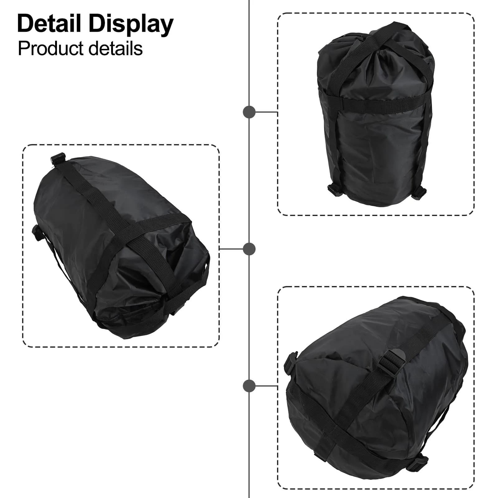 Outdoor Camping Bag Sleeping Bag Storage Bag Black Compression Bag High Quality Hiking Large Capacity Traveling