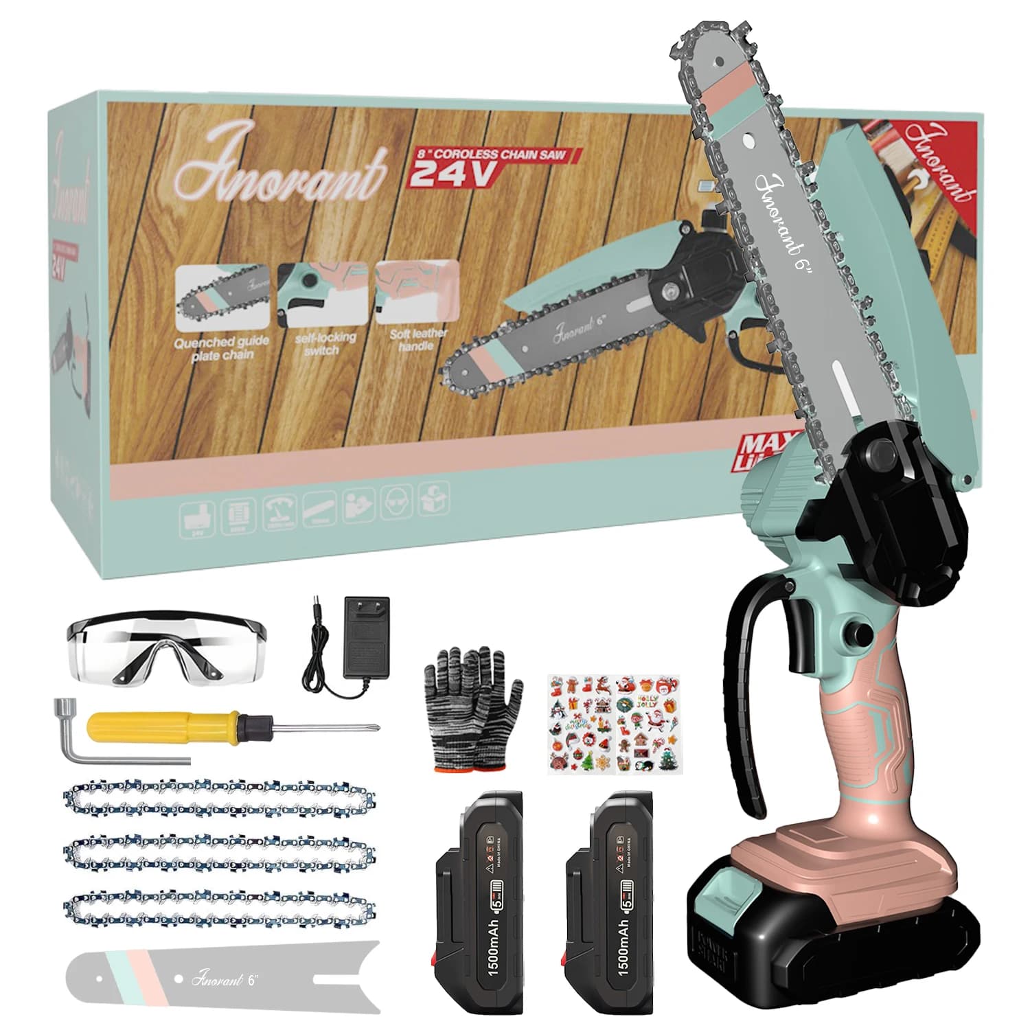 Mini wireless portable electric chain saws, portable chain saws chain saws chain saws for tree branches, courtyard, household use