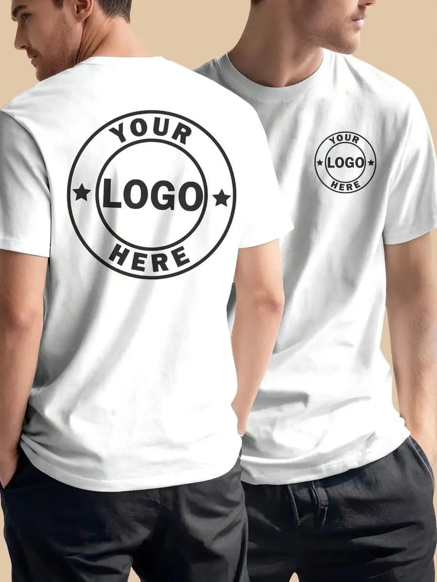 T-shirt personalizzata con stampa fronte-retro con foto, testo o grafica per uomo e donna, abbigliamento personalizzato per feste di gruppo e club