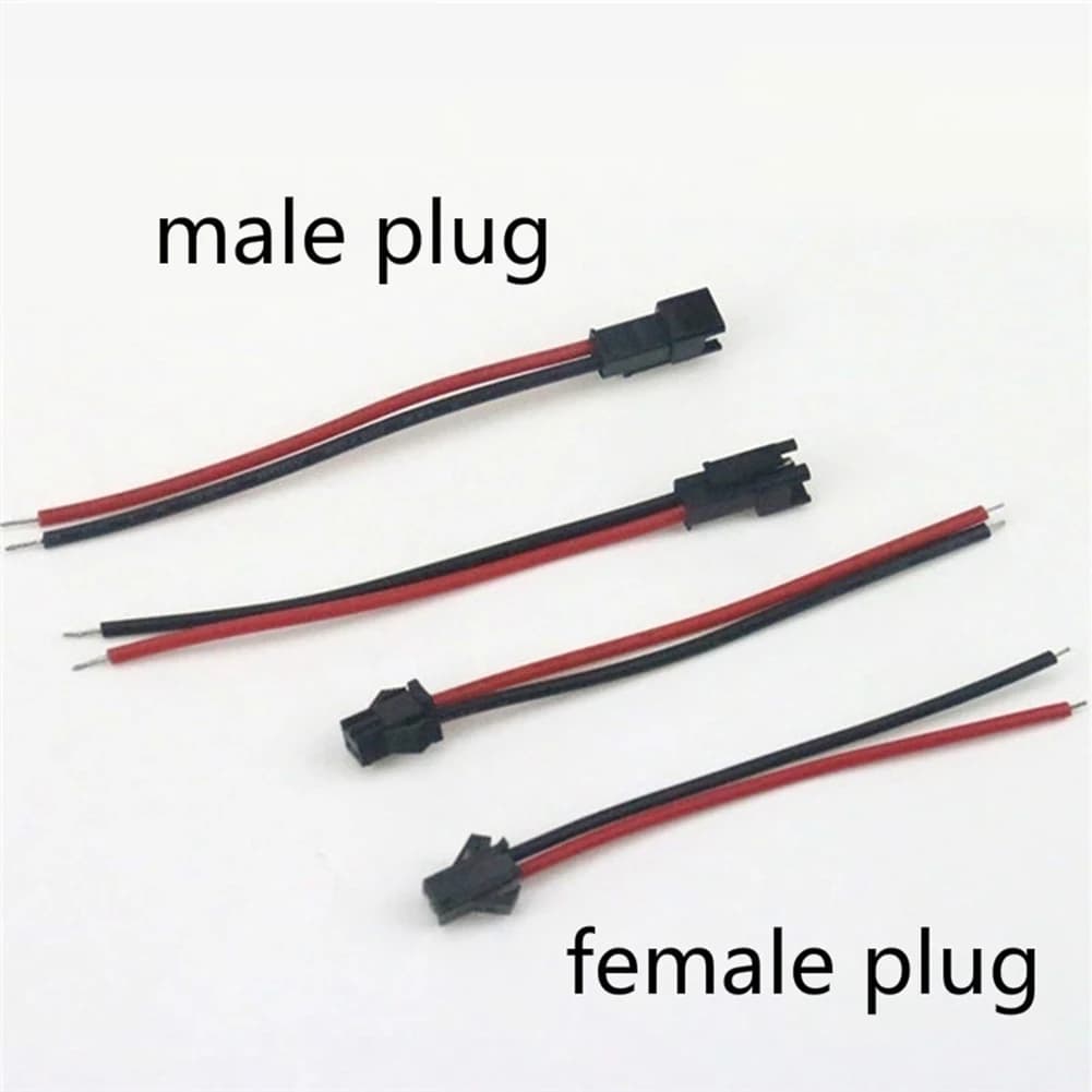 Connettori JST SM a 2 pin maschio-femmina da 15 cm di lunghezza, modello AA81-50Pairs, per strisce LED