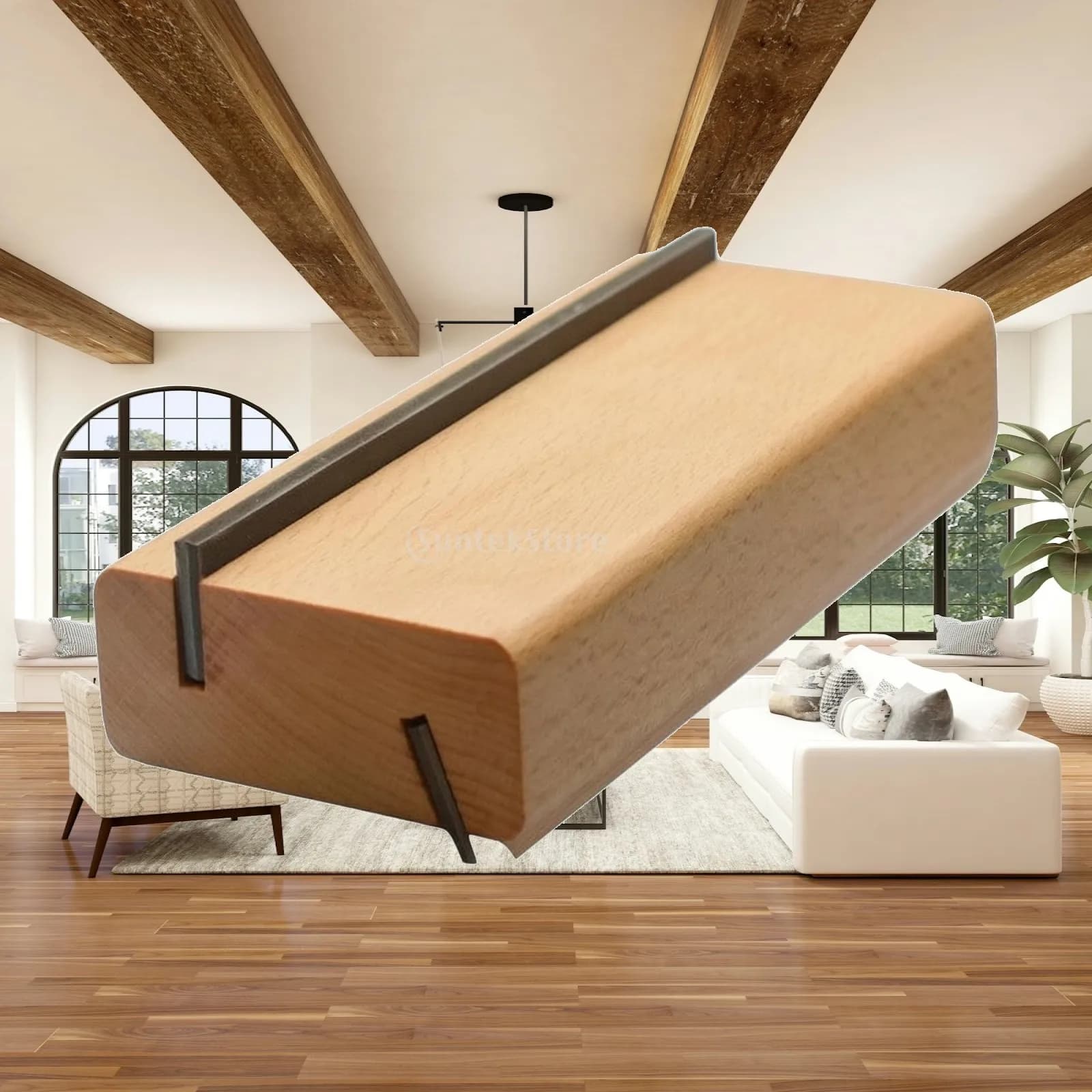 Guitar Fret Filing Tool Professional Fret Dressing File with Wooden Block Guitar Neck Beveling Block Consistent Compact