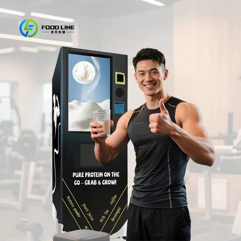 Shakes Whey Gyms Vending Machine Smart Drink Orange Protein Powder Dispenser Machine for Gym Protein Powder Dispenser Machine