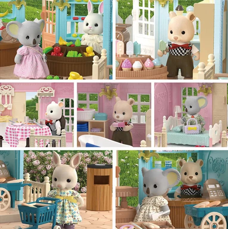 Mini casa delle bambole con animali Collocazione gratuita con mobili di simulazione di scene in miniatura Kitc Gifthen Accessori Giocattoli fai da te Regali per interni