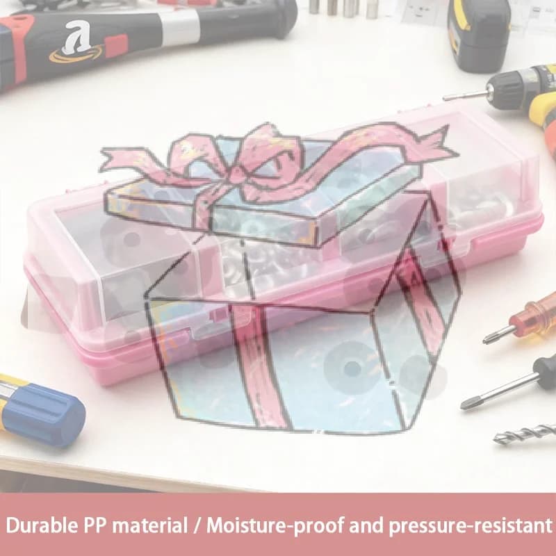 【CCA】Nuova scatola organizer multi-scomparto da 1 pezzo per viti e piccoli oggetti - Custodia in plastica resistente per riporre ferramenta e gioielli