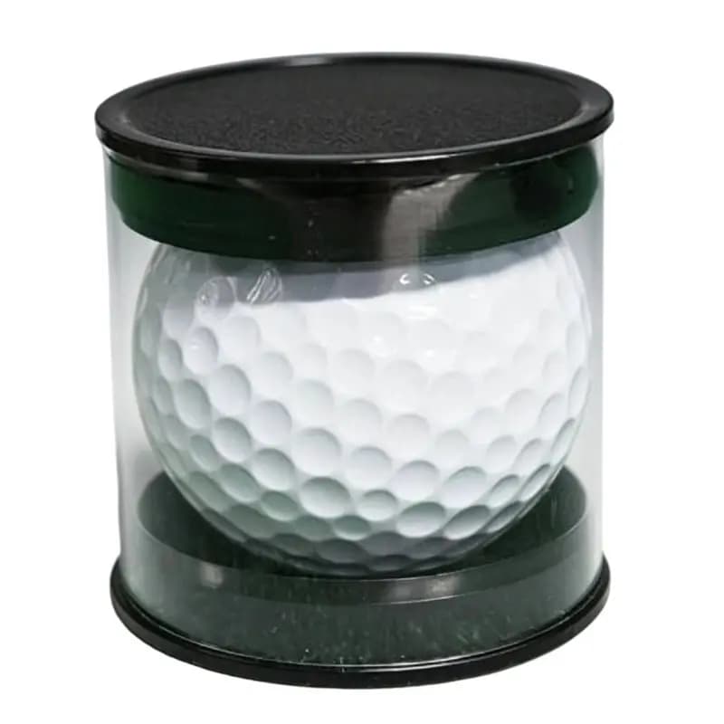 FSTE-100Pcs Clear PC Golf Ball Packaging Tube Plastic Cylinder Display Container For 1 Golf Balls