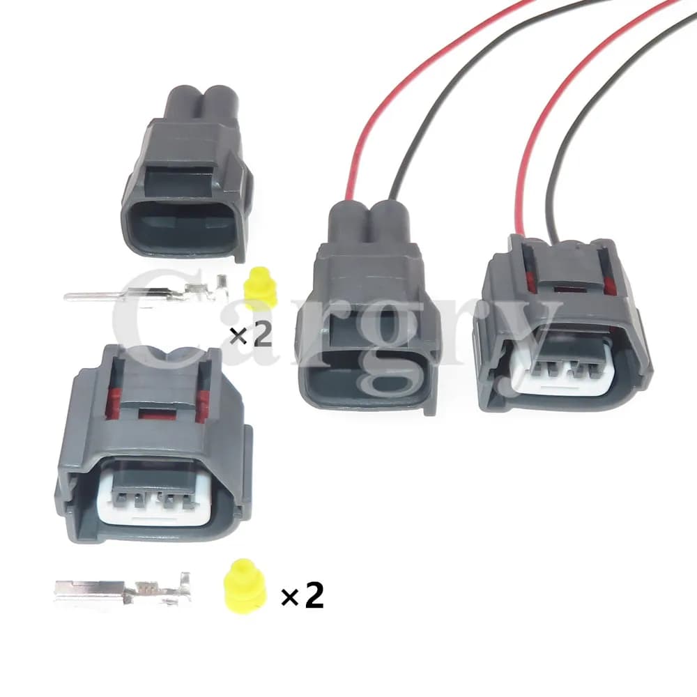 1 Set 2P 90980-10899 7283-7020-10 AC Assembly Car Male Plug Female Socket Auto Foglight Electric Cable Connector For Chevrolet