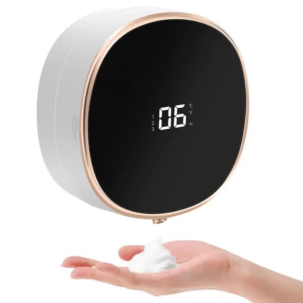 Dispenser di sapone elettrico con pulsante a sfioramento Dispenser di sapone elettrico touchless Montaggio a parete per Home Office Hotel per bagno