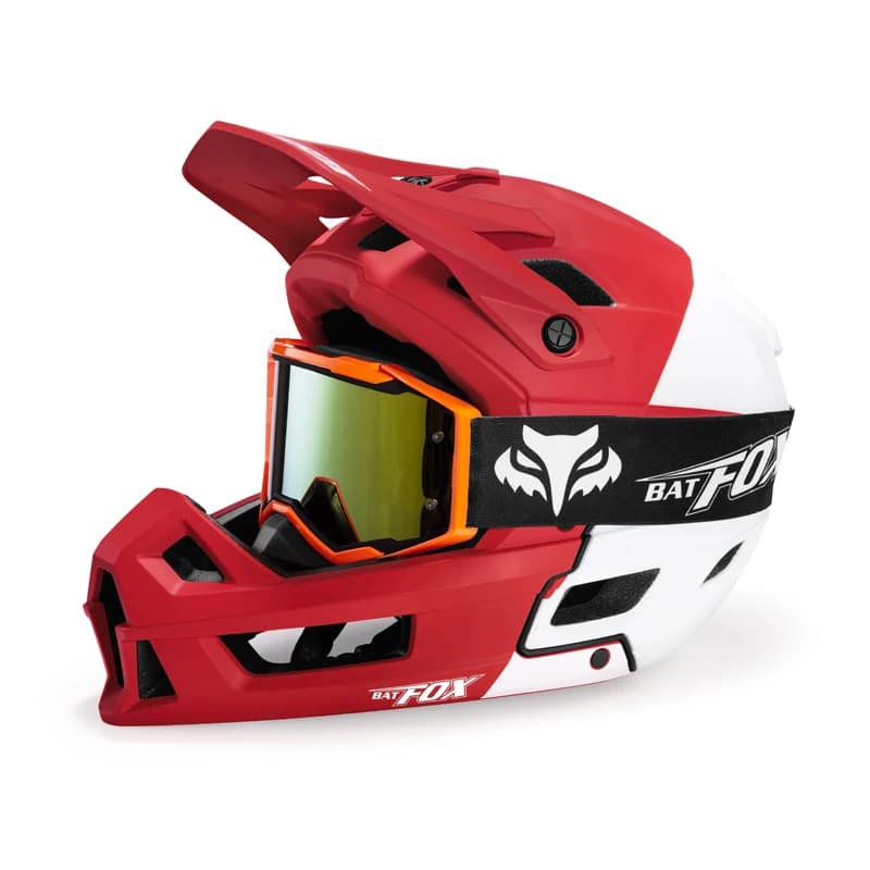 BATFOX Adult Mountain Bike Helmet Man Woman Integral Light Helmet Dirtbike Moto BMX MTB Cycling Helmet CE Certificate CPSC