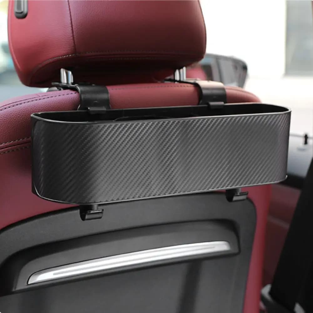 Con ganci Scatola portaoggetti per seggiolino auto Portabicchieri interno per auto divisorio impermeabile Organizzatore salvaspazio multifunzionale per sedile posteriore