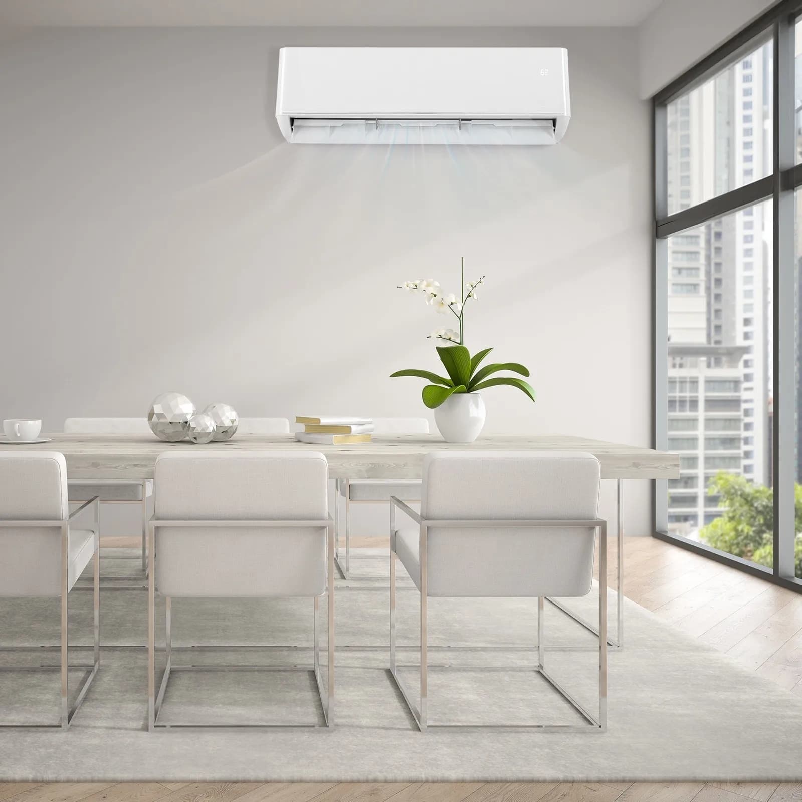 Condizionatore d'Aria Mini Split da 9.000 BTU con Pompa di Calore 115V, Deumidificatore 24 SEER2