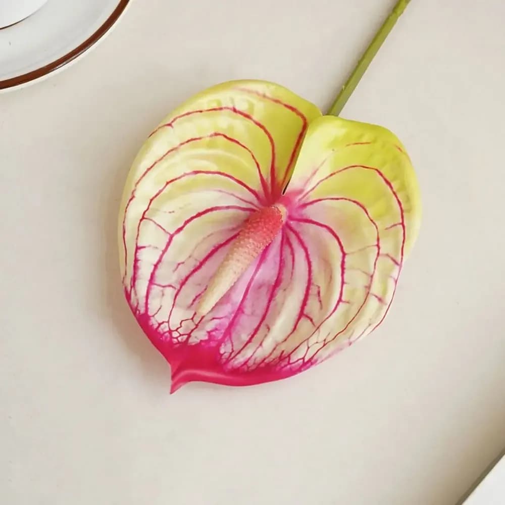 Piante Artificiali di Anthurium e Calla Eleganti al Tatto Realistico per Matrimoni e Decorazioni Domestiche