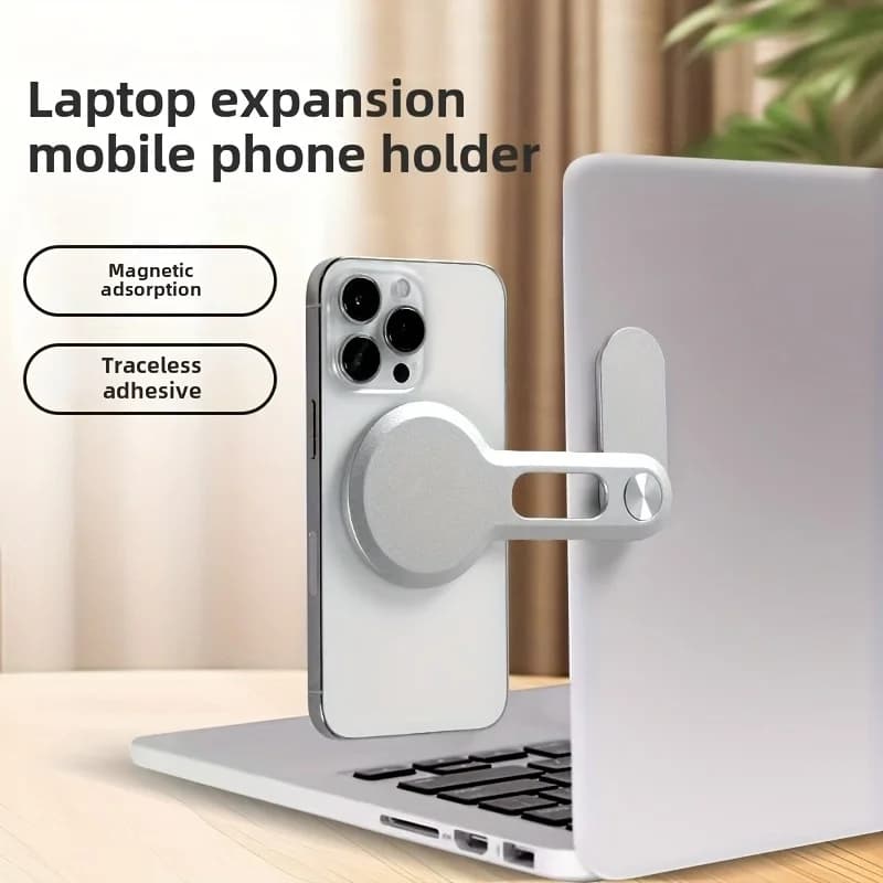 Supporto Magnetico per Laptop in Lega di Alluminio, Stand Espandibile Magnetico per Computer Portatile | Migliora il Tuo Spazio di Lavoro