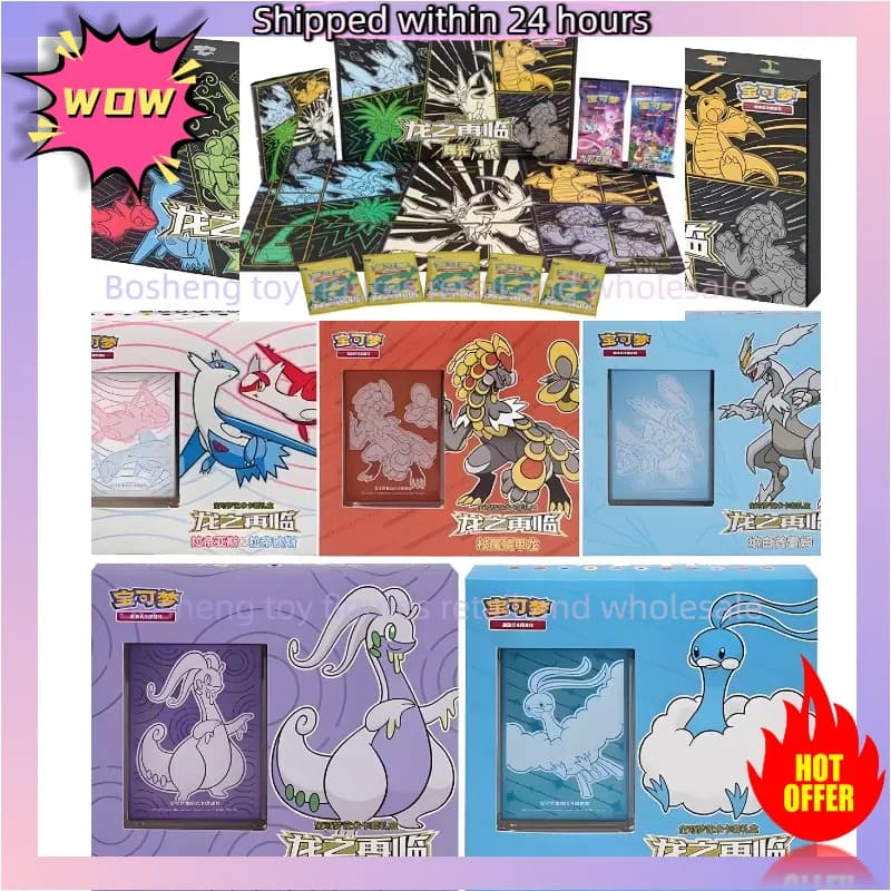 Carta Pokemon originale Il ritorno del drago Carte collezionabili PTCG cinesi semplificate Confezione regalo Regali di compleanno per bambini Giocattoli