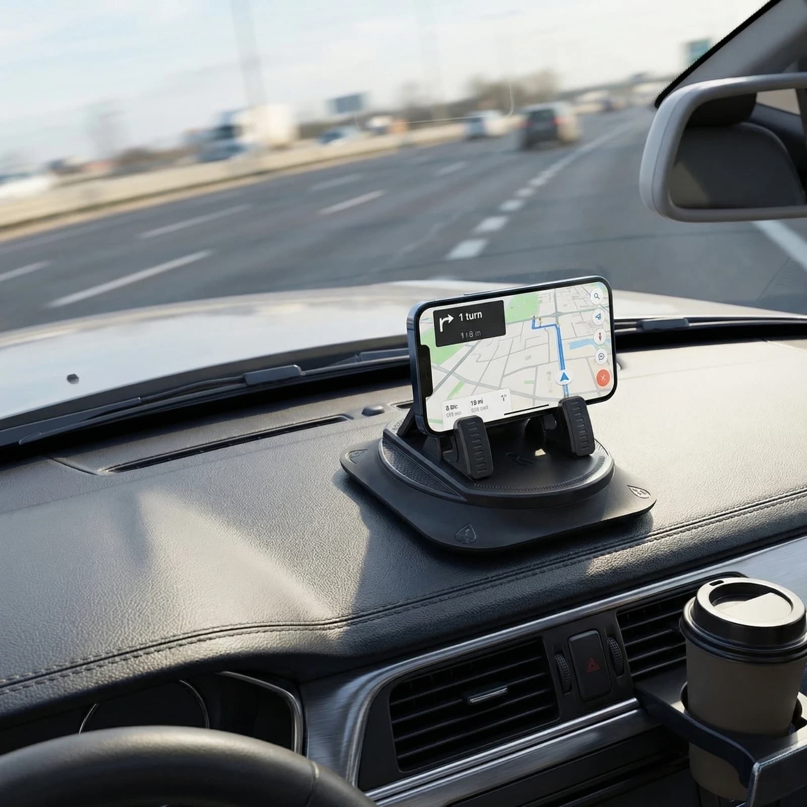 Dashboard Car Phone Holder Universal Car-Mount Phone Holder Anti-Slip Base for Smartphones Dashboard Phone Support Stand