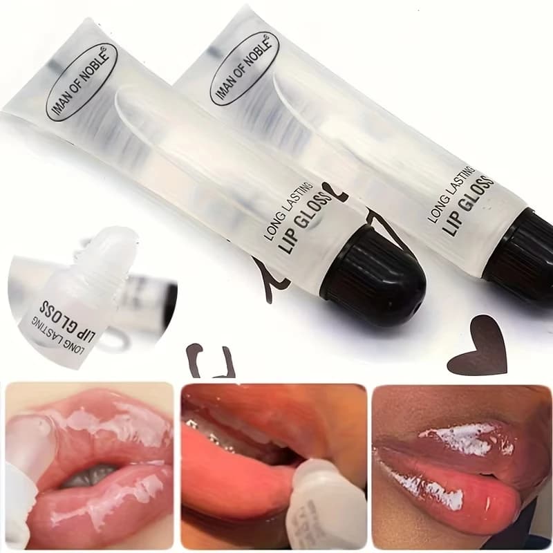 6Pcs Watery Glossy Finish Lip Gloss Set Clear Non-Sticky Hydrating Lip Oil Moisturizing Lip Gloss Women Lips Make wholesale bulk