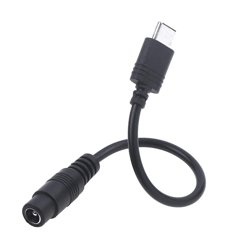 ⭐ DC Type-c Female To 5.5*2.1 Female Cables 5521 Power Jack DC Power Conector 5.5x2.1 Adapter USB Type C Converter