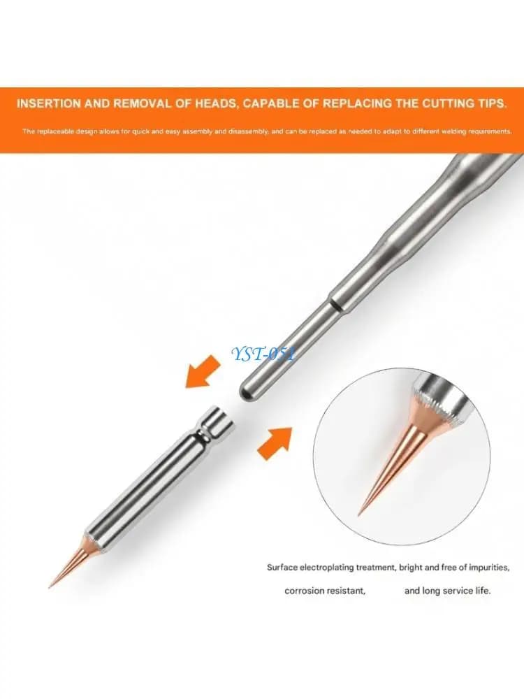 E15A Fast Thermal Conductive Copper Flying Wire Quick Release Repair Soldering Iron Tip for Circuit Board Repair