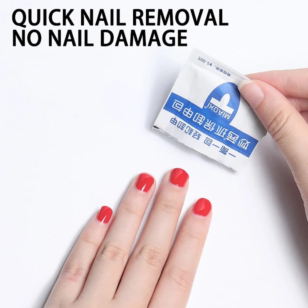 Bearings to remove the enamel Pack of 200 wipes to remove quick enamel for home manicure