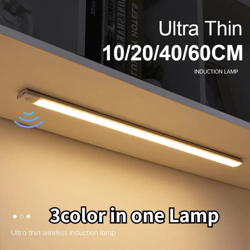 Night Light USB Rechargeable Wireless Lamp Under LED Wardrobe Lights For Kitchen Enclosure Bedroom Lighting