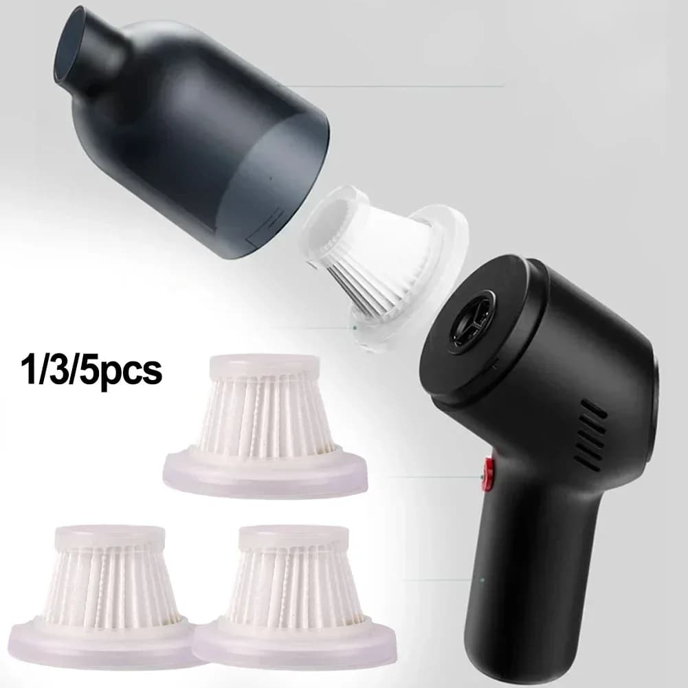 1/3/5 pezzi filtri per aspirapolvere per auto accessori microfiltro cordless portatili per elettrodomestici strumenti per la pulizia della casa