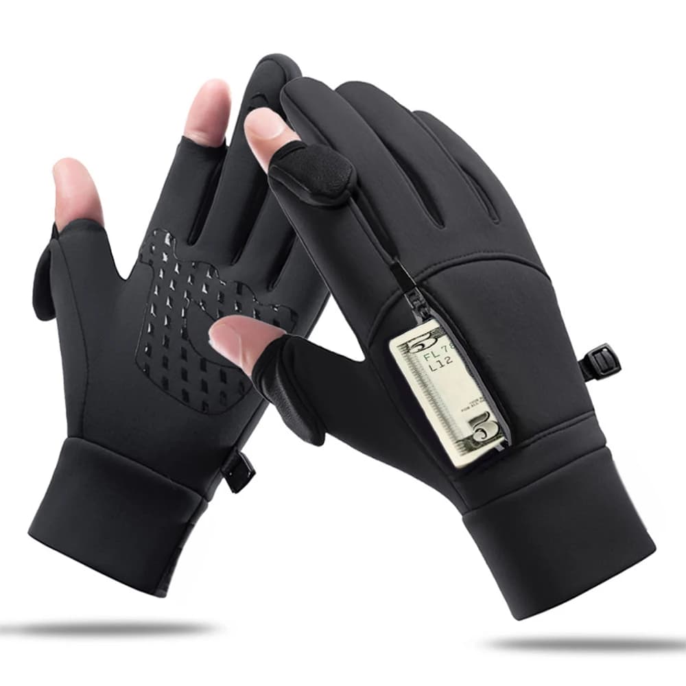 Hot winter gloves with fingers discovered, touch screen windproof gloves for cycling, skiing and fishing
