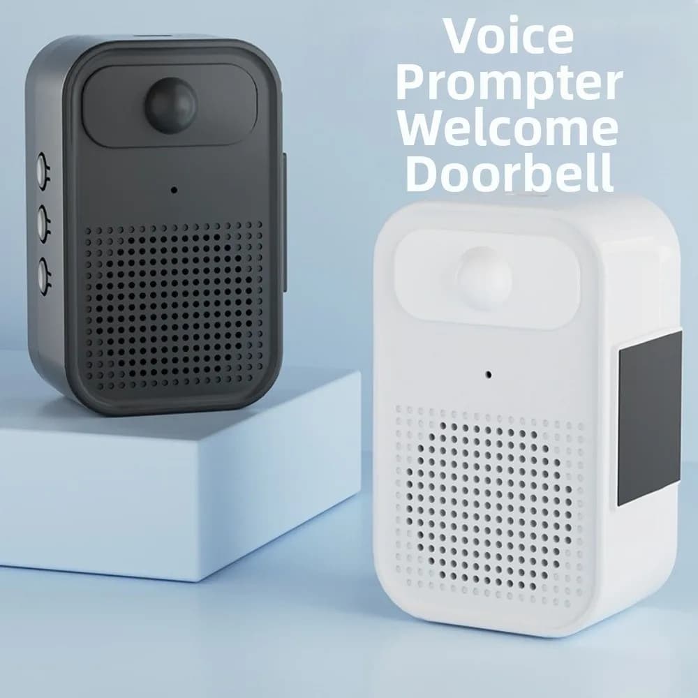 Sensore a infrarossi Campanello di benvenuto Rilevatore di movimento PIR Funzione di registrazione Sensore per porta Allarme Smart Wireless