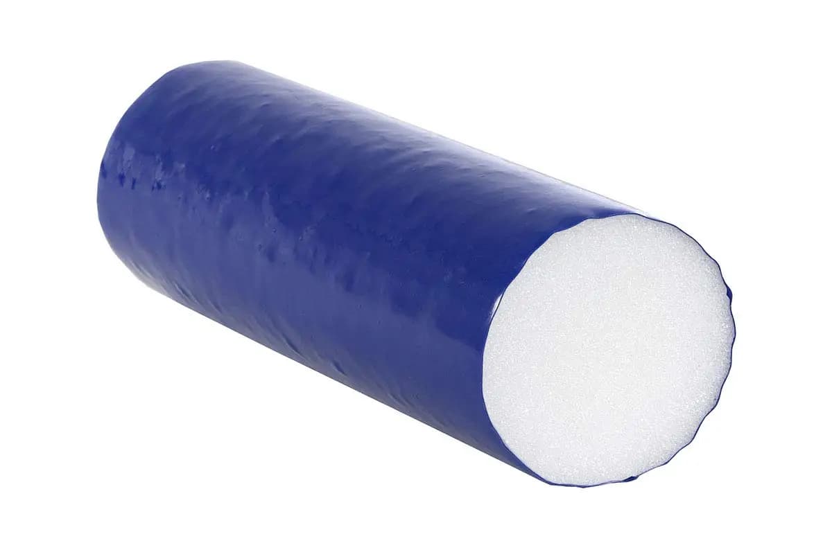 Blue Coated Foam Rollers TufCoat premium for muscle restoration, massage therapy, rehabilitation, sports recovery and physical therapy