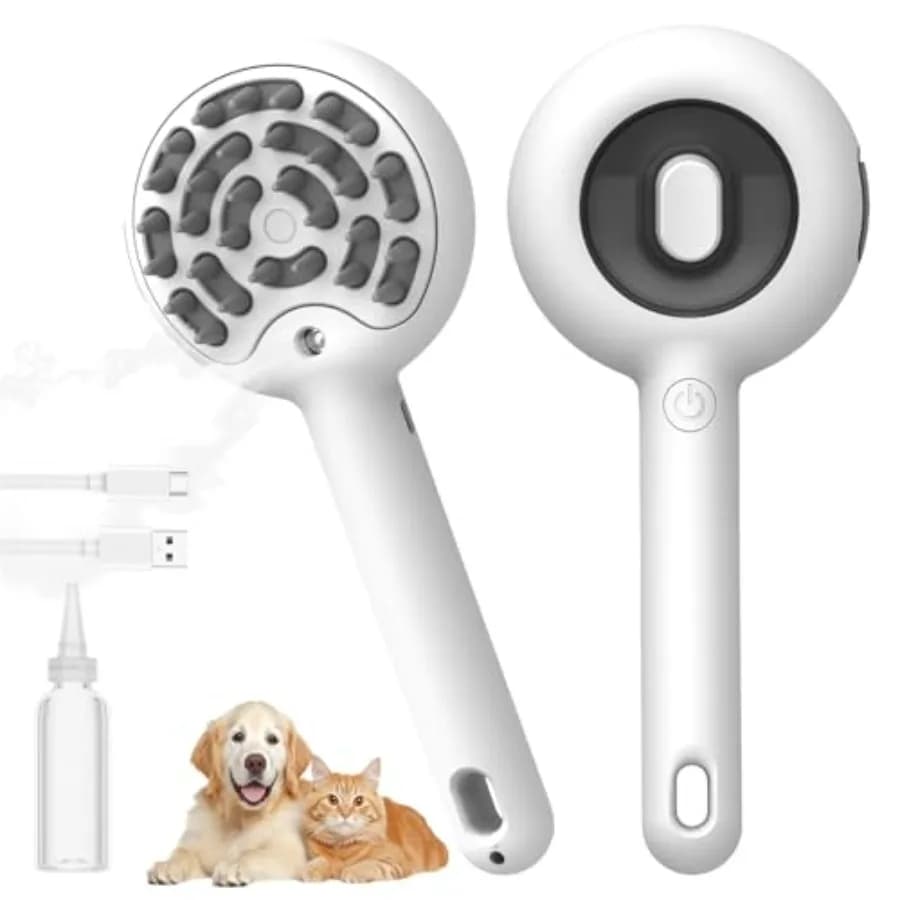 Spazzole per gatti per gatti da interno Spazzola a vapore per animali domestici 6 in 1 per cani Kit per toelettatura per gatti Forniture per toelettatura H per gatti lunghi e corti Messa di cani