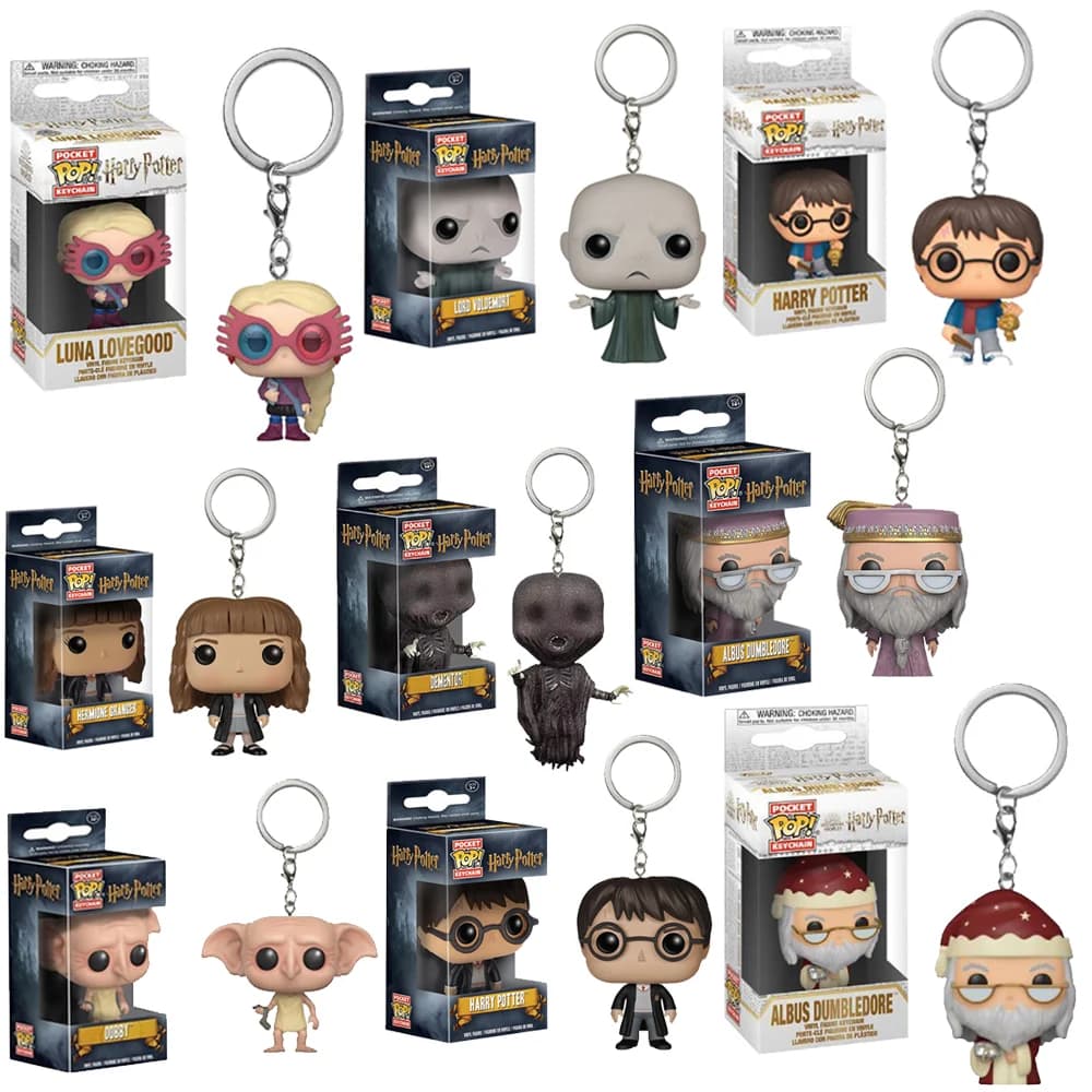 Nuovo Portachiavi POP Serie Harry Potter: Ginny, Ron, Hedwig, Snape, Luna, Fawkes, Dumbledore, Luna - Action Figure Tascabili, Giocattoli e Regali