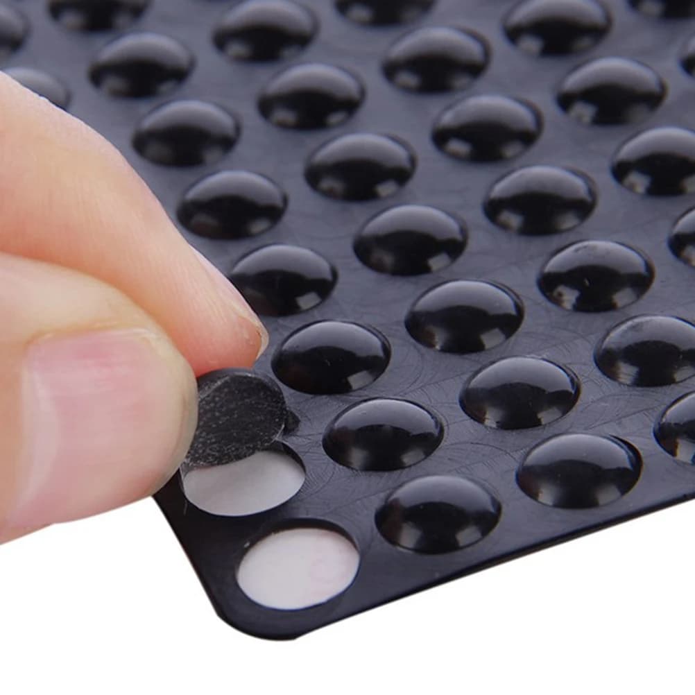 100 Pezzi di Cuscinetti in Silicone Autoadesivi, Protezioni per Maniglie delle Porte, Ammortizzatori di Rumore, Protezioni per Pareti, per Mobili, Armadi e Cassetti