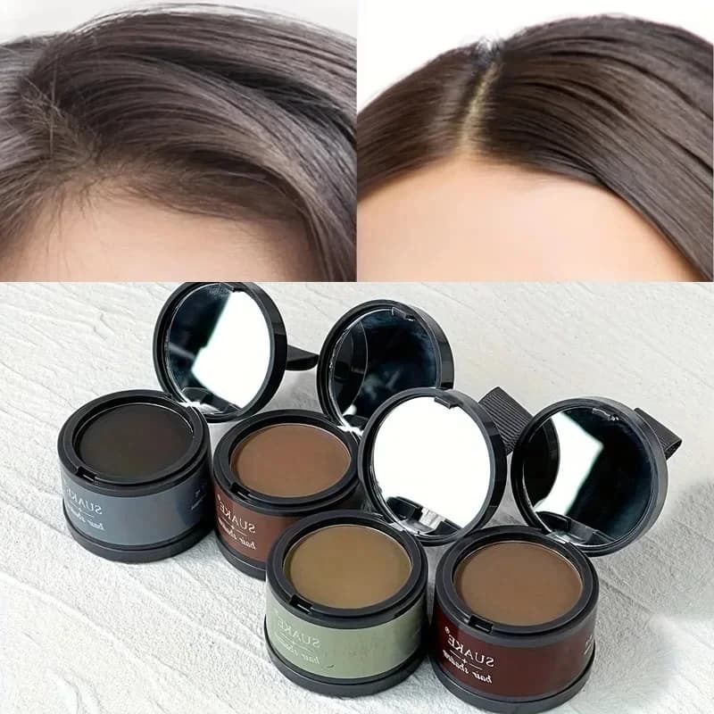 1 bottiglia di polvere per il contorno dell'attaccatura dei capelli, riparazione dei capelli e riempimento dell'ombra, strumento di bellezza per il trucco di ricambio dell'attaccatura dei capelli sulla fronte per le donne