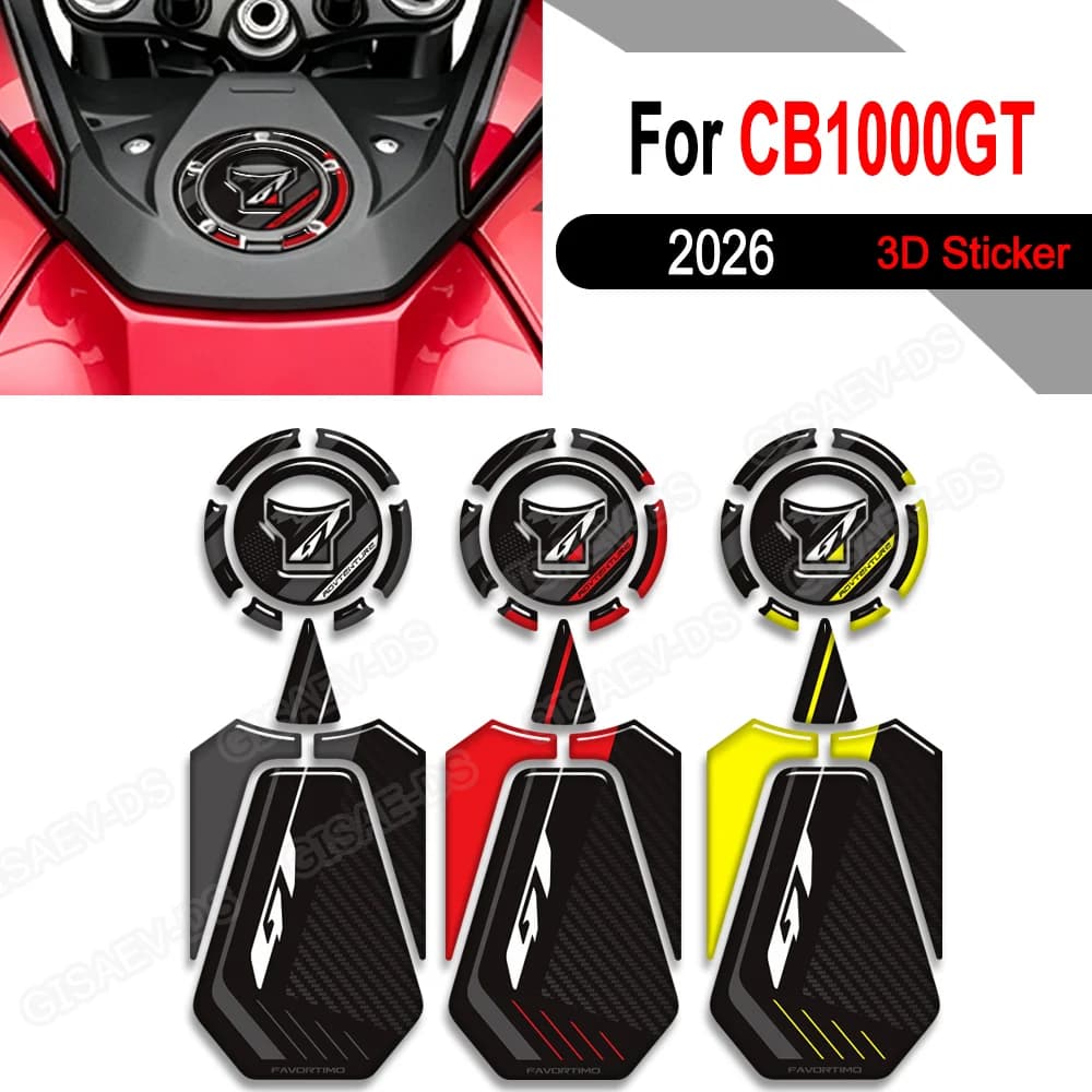 For CB1000GT CB 1000 GT CB1000 2026 Adventure Sport Touring Accessories Tank Pad Side Grips Gas Fuel Oil Knee Protector Stickers