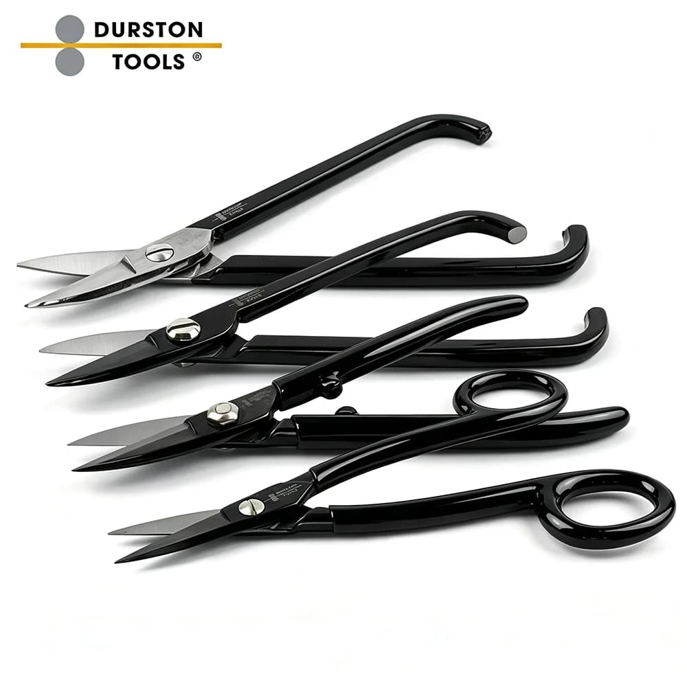 Durston Jewelers Shears 160mm/180mm Straight Curved Scissor Style Micro Serrated Blade For Jewelry Sheet Metal Solder Cutting