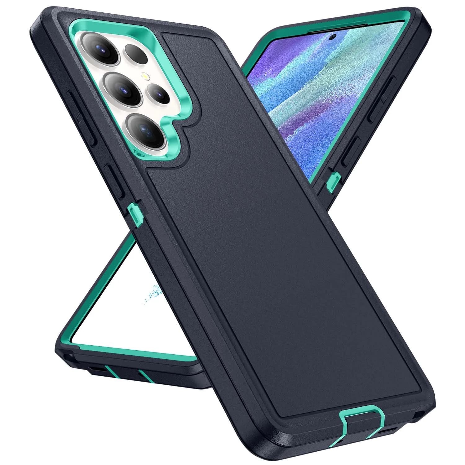 Armor Shockproof Defender Phone Case For Samsung S26 S25 S24 S23 S22 Ultra Plus FE A56 A36 A26 A16 Hard PC+TPU Back Cover