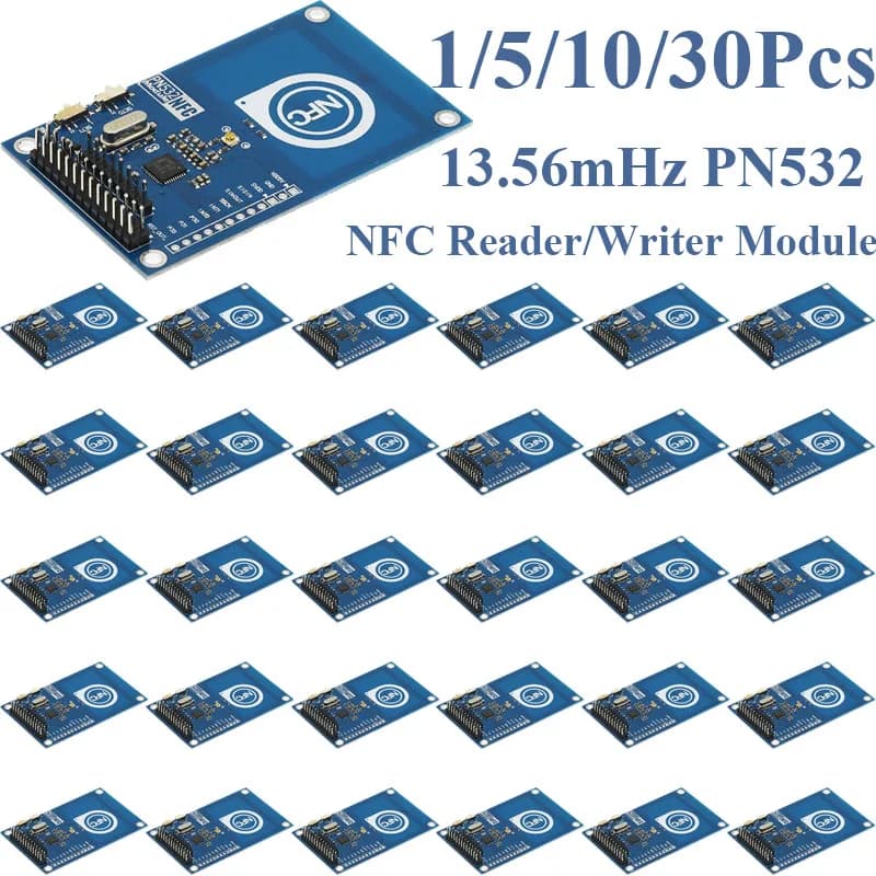 1/5/10/30Pcs 13.56Mhz PN532 NFC Reader Writer Module RFID Card Read Write Board Compatible With Raspberry Pi Arduino