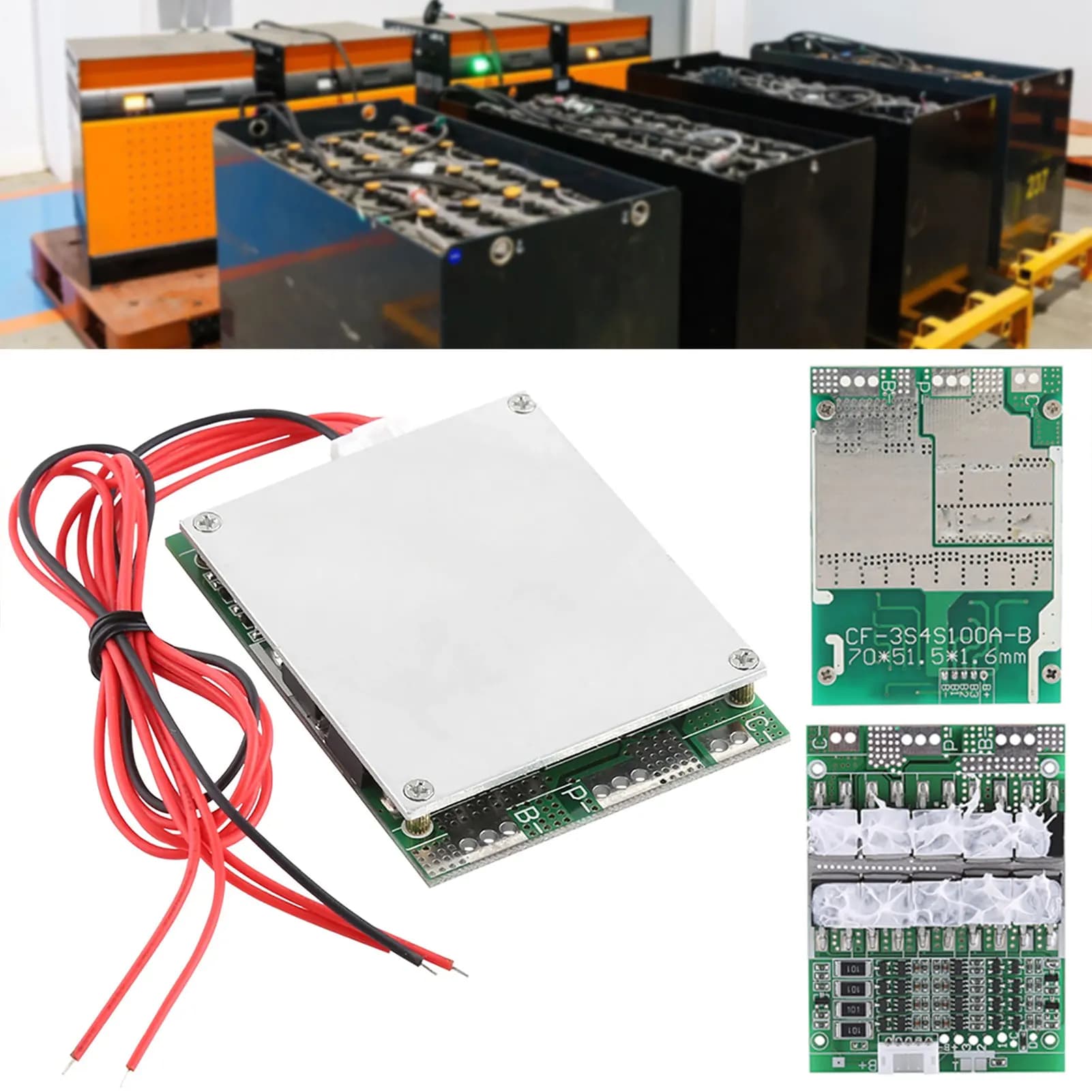 Scheda di protezione della batteria 4S 100A 12V con controller di carica in ferro al litio bilanciato per auto RC