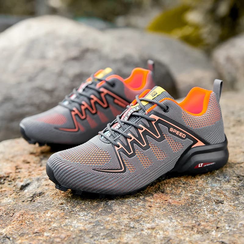 Outdoor Trail Running Shoes Men Sneakers Non Slip Breathable Man Sports Hiking Off Road Light Multifunction Traveling Footwear